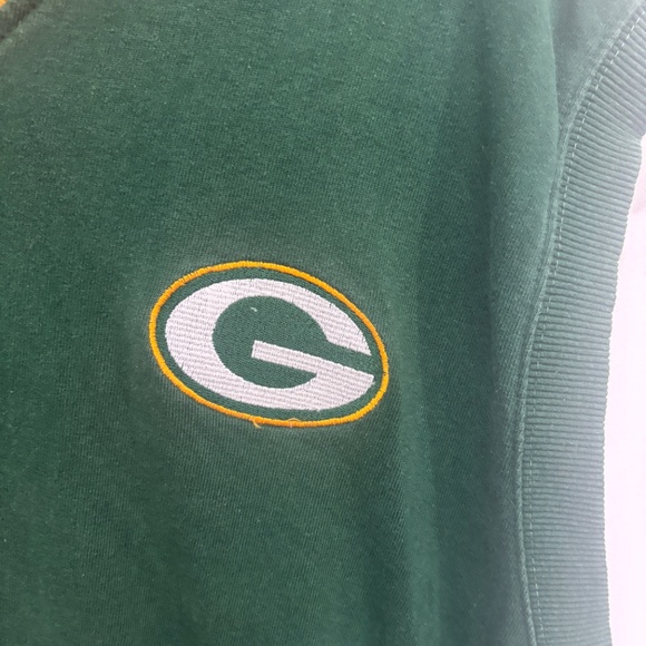 Pro Line Green Bay Packers Cotton Sweater Vest • Embroidered • Size L - Picture 2 of 4